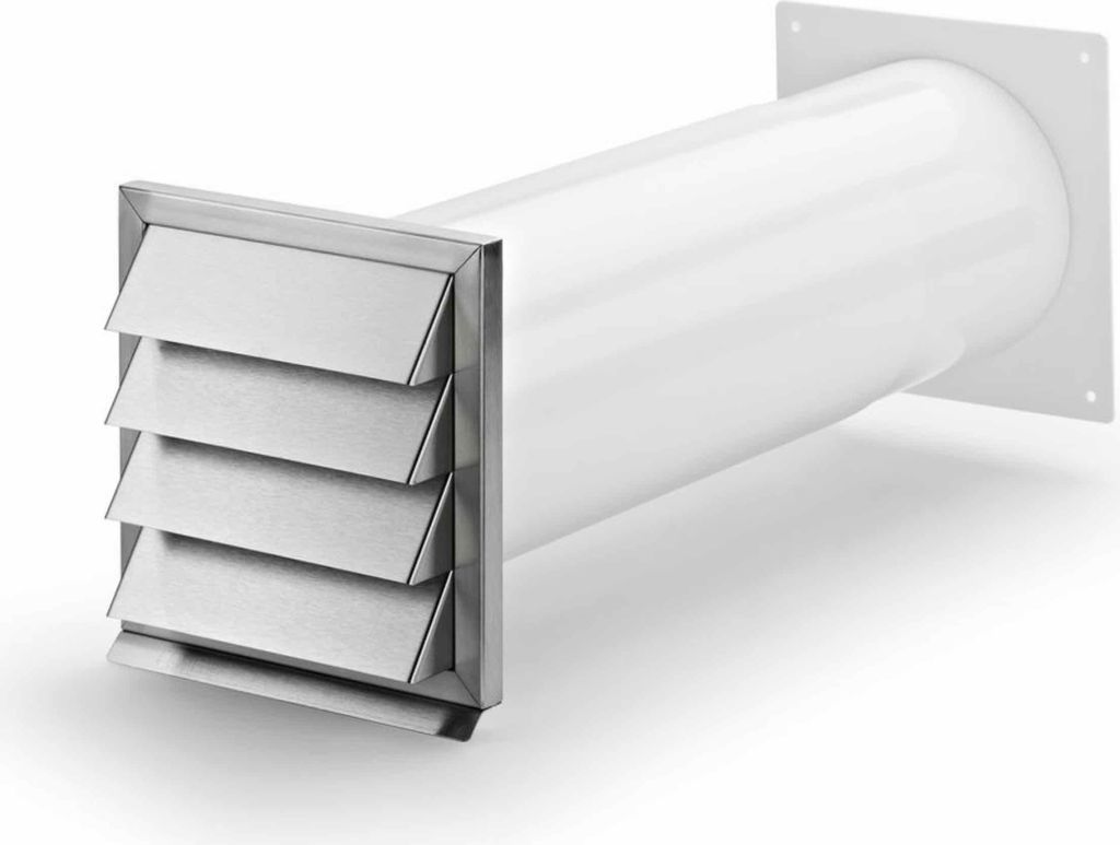Naber Klima-E 150 Mauerkasten, weiß/Edelstahl - Lüftungstechnik