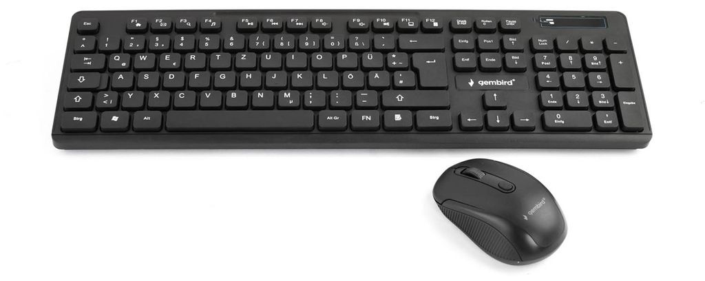 Gembird Wireless Desktop Set Schwarz DE-Layout Produktbild 