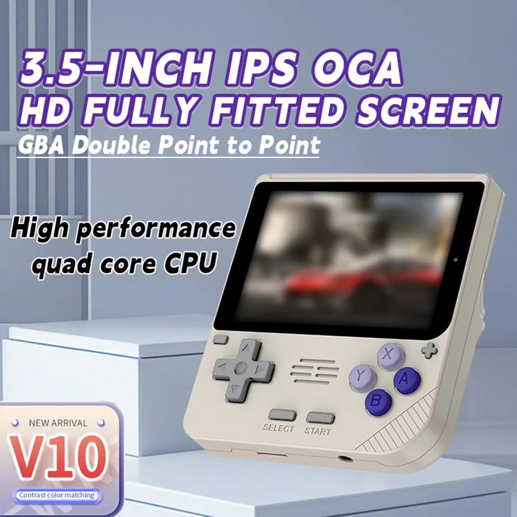 Console de jeu portable écran IPS 3,5 pouces Powkiddy V10 open source
