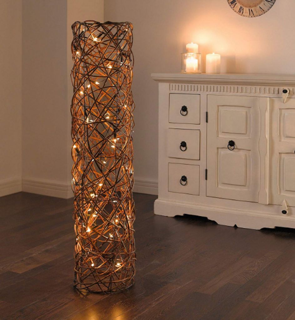 Deko-Säule 'Lichterzauber' Kerze Schein Leuchte Lampe Stehlampe Säule Naturweide