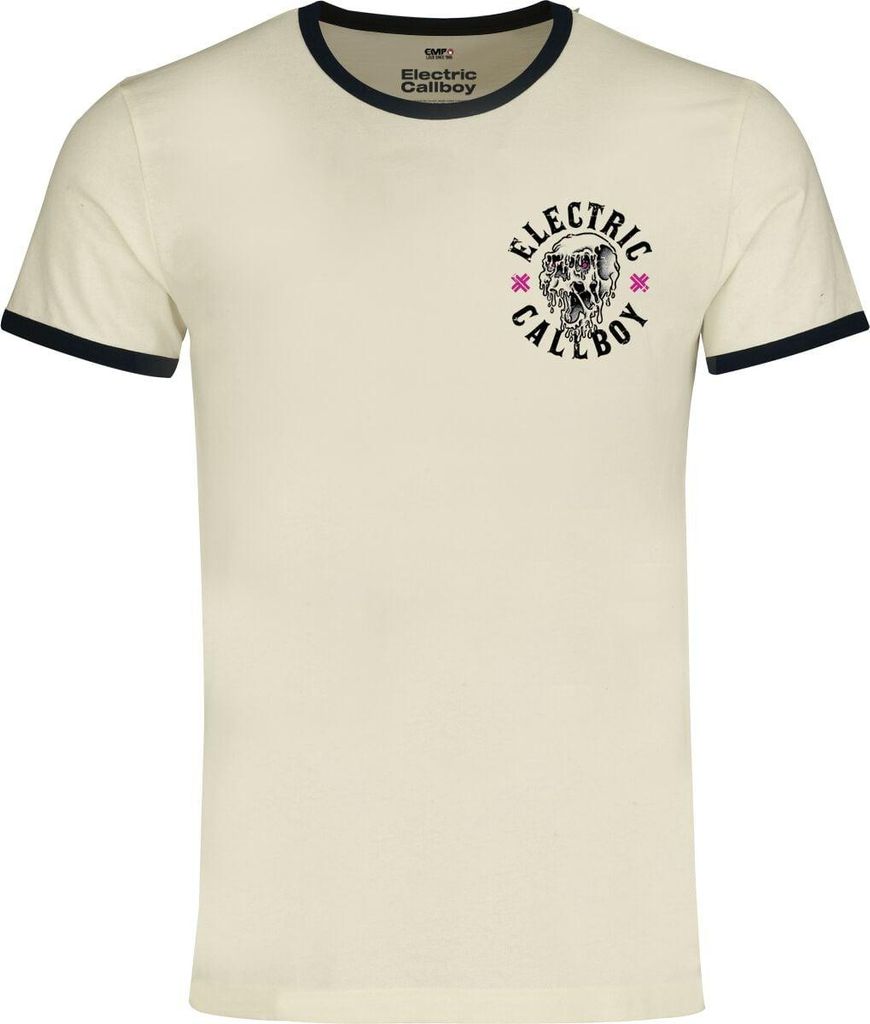 Electric Callboy T-Shirt Herren Let's Do It Again - Ringer Shirt altweiß 3XL