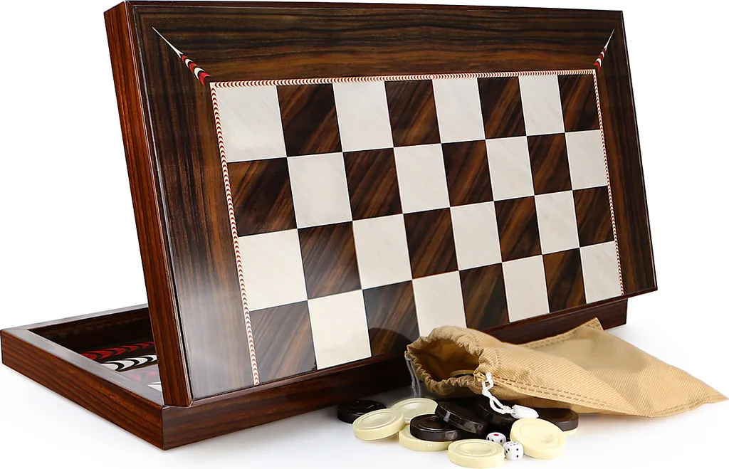 Plateau Backgammon XXL Tavla Idéal pour Soirées en Famille et Clubs