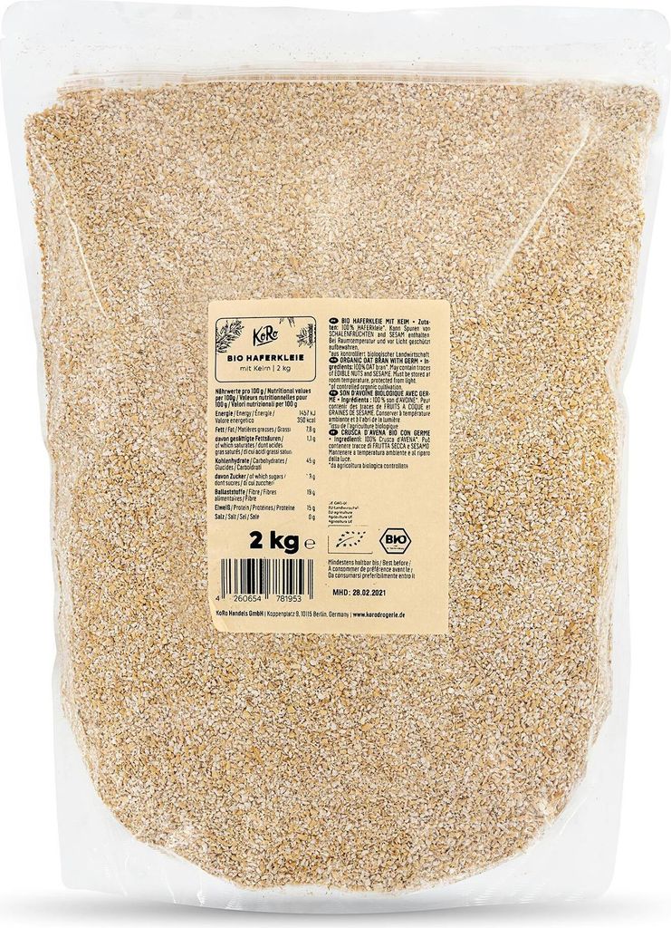 KoRo I Haferkleie mit Keim 2 kg