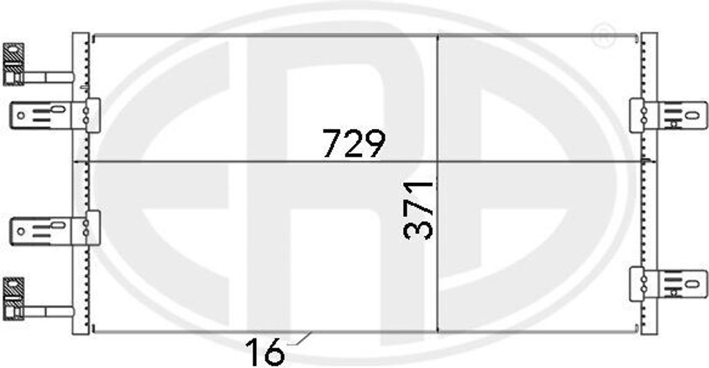 ERA 667137 Kondensator Klimaanlage Klimakondensator für OPEL Vivaro A Kastenwagen (X83)