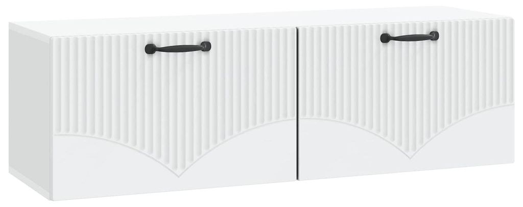 vidaXL Wandmontierter TV-Schrank Weiß 98 x 31 x 30 cm Holzwerkstoff