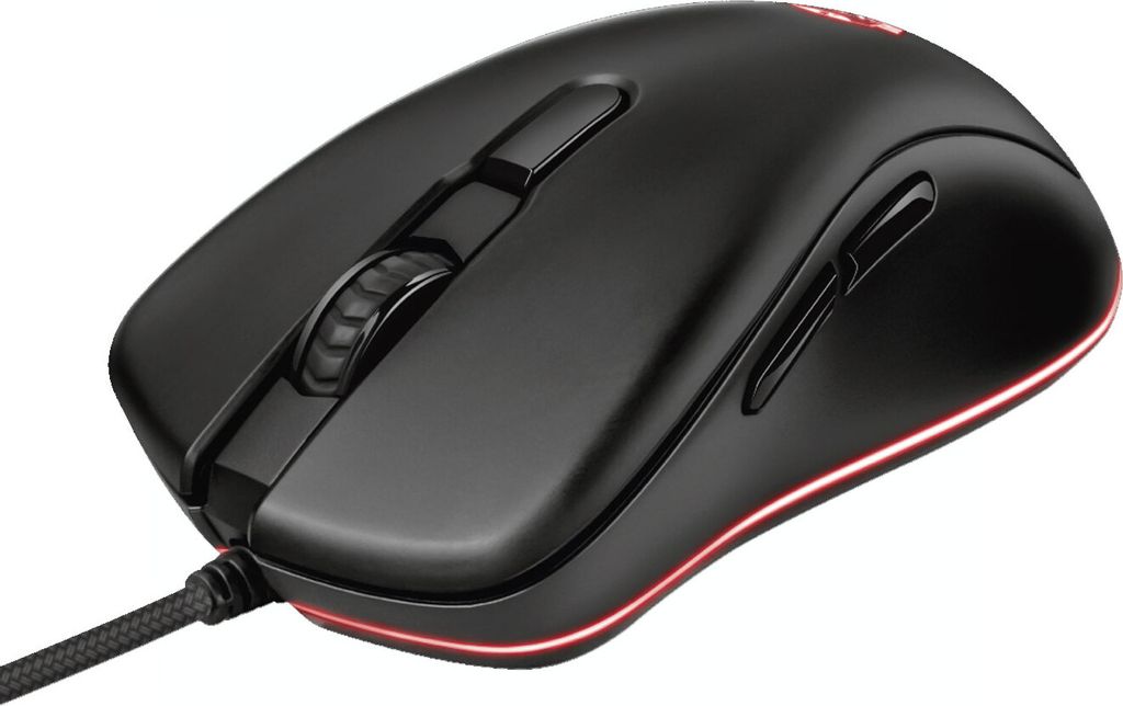 Trust GXT 930 Jacx, rechts, Optisch, USB Typ-A, 6400 DPI, Schwarz
