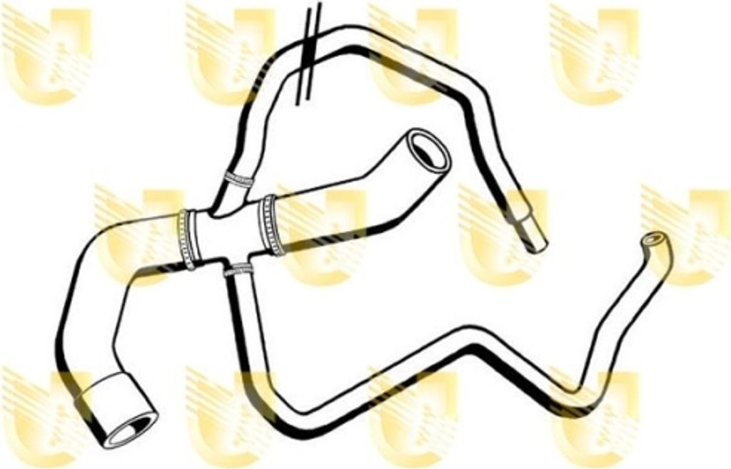 1 Kühlerschlauch UNIGOM S2311 für FIAT, unten