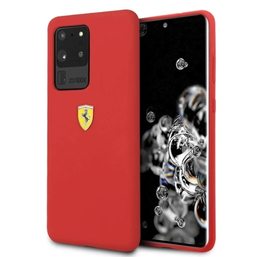 Offerta Cover Ferrari S20 Ultra Silicone Rosso - Solo Prodotti Originali