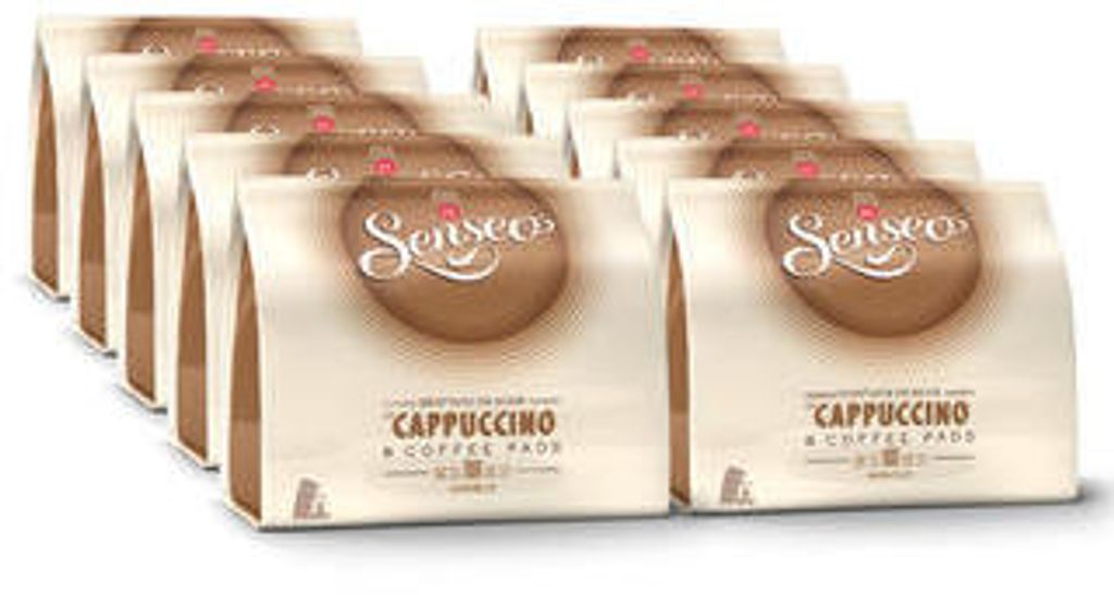 Senseo Kaffeepads Cappuccino, neues Design, neue Rezeptur, 10er Pack, 10 x 8 Pads