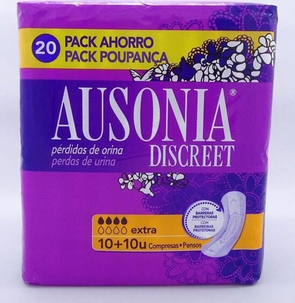 Ausonia Discreet Extra Damenbinden Mit 20 Einheiten Produktbild 