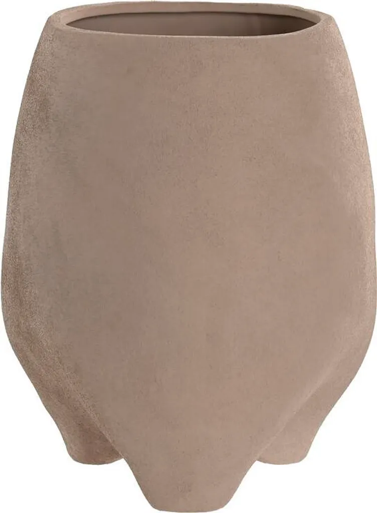 Décoration intérieure : pot de fleurs Urban brun clair en céramique 30cm
