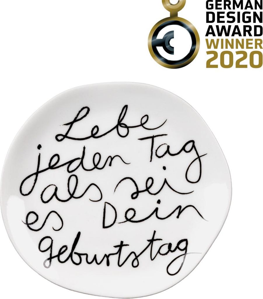 Mix & Match Teller "Lebe jeden Tag"