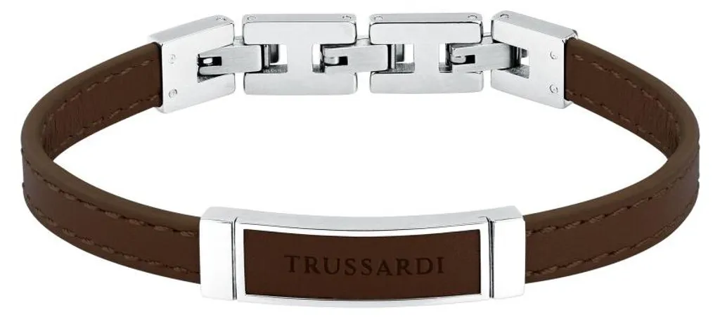 Bracelet homme en cuir marron tressé T-Leather - Bijou de Poignet Chic