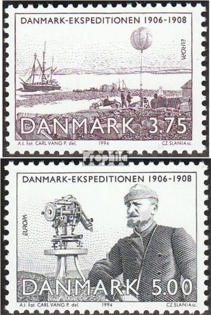 Briefmarken Dänemark 1994 Mi 1077-1078 (kompl.Ausg.) Produktbild 