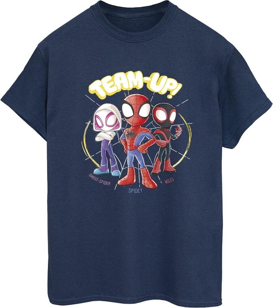 Marvel - "Spidey And His Amazing Friends" T-Shirt für Damen BI44002 (M) (Marineblau)