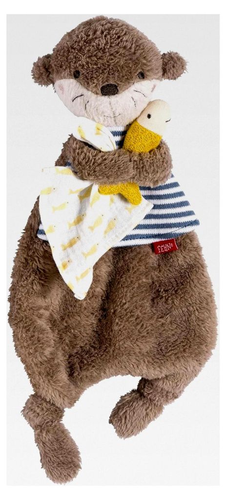 Schmusetuch Otter – Spielkamerad, Einschlafhilfe und Stofftier-Schnuffeltuch für Babys und Kleinkinder ab 0+ Monaten