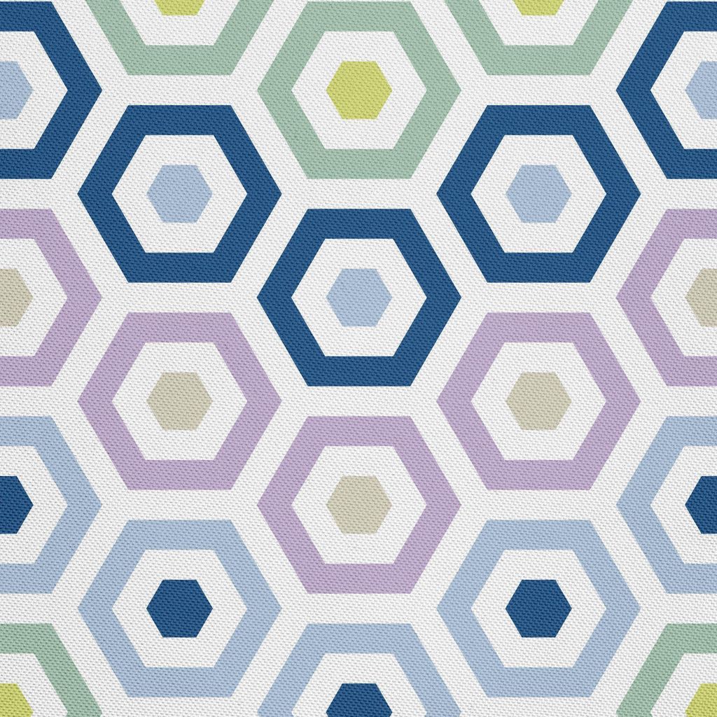 OUTDOOR DEKOSTOFFE OXFORD - Motiv Hexagon I DX064