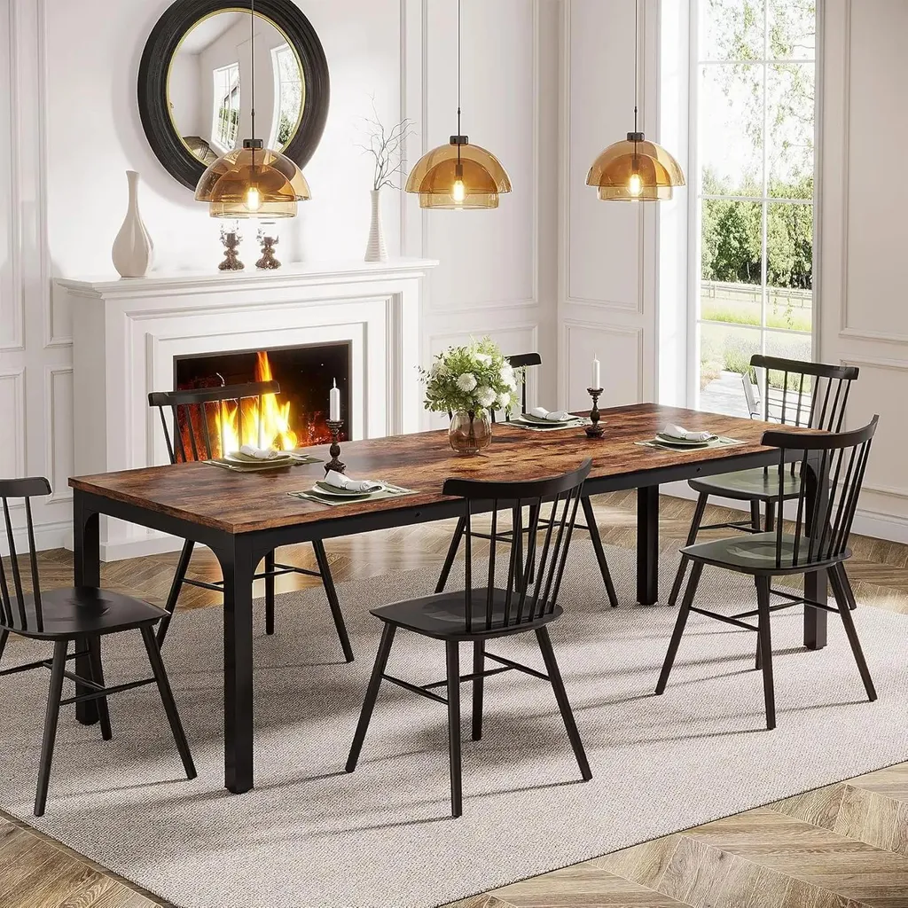 Grande table rectangulaire 200 cm - Finis les manques de place à 8