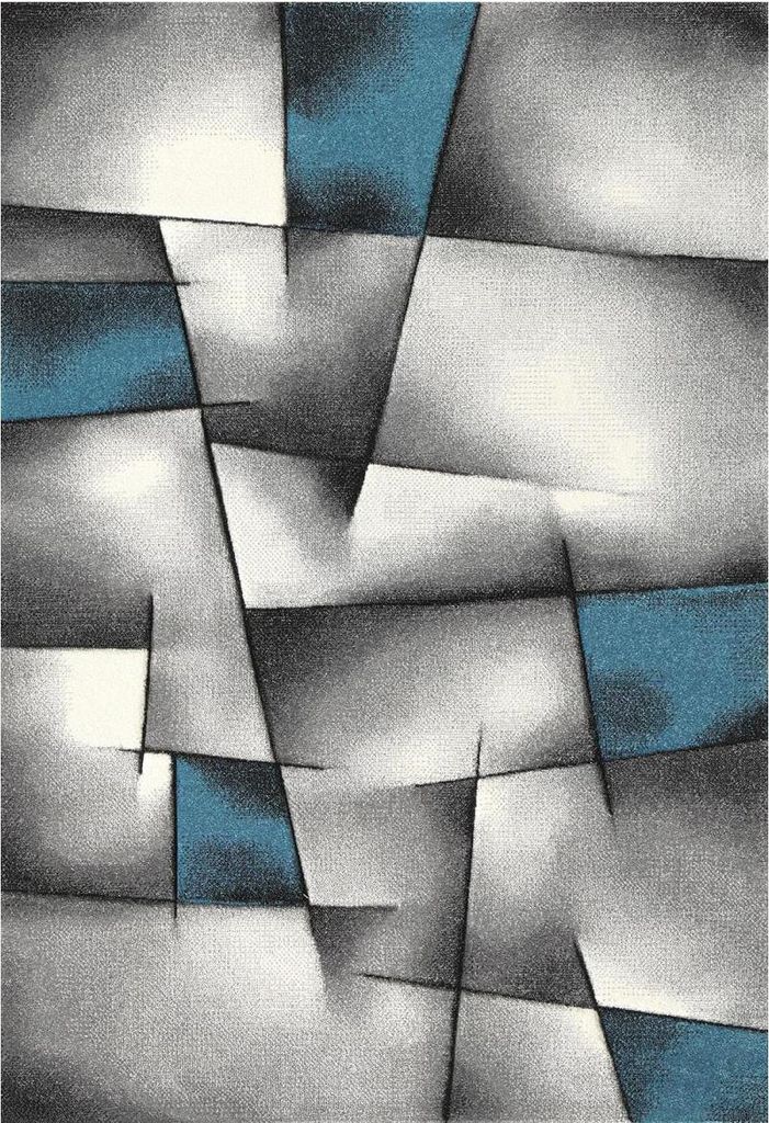 Schlafzimmerteppich mit gewebtem geometrischem Muster ULTIMA