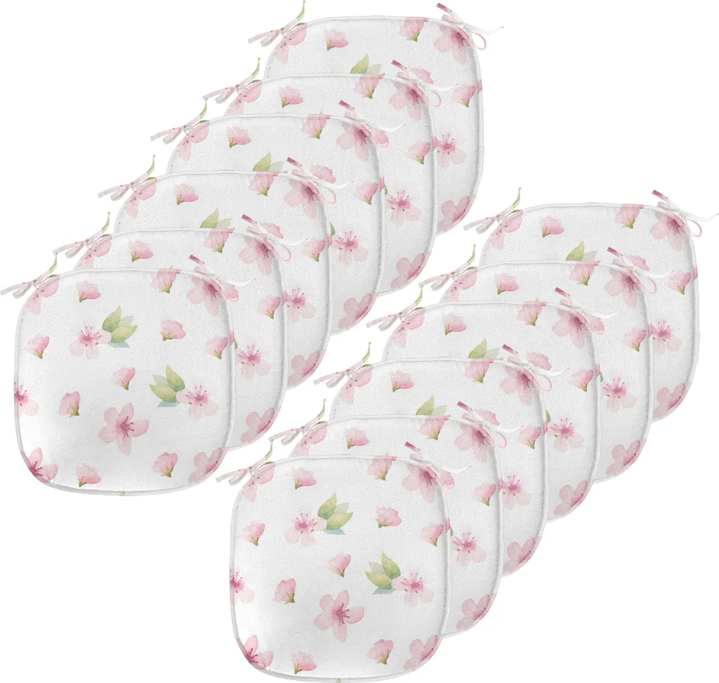 Cuscini Sedie Cucina 40x40 Impermeabili ABAKUHAUS 12 Pezzi Kirschblüte