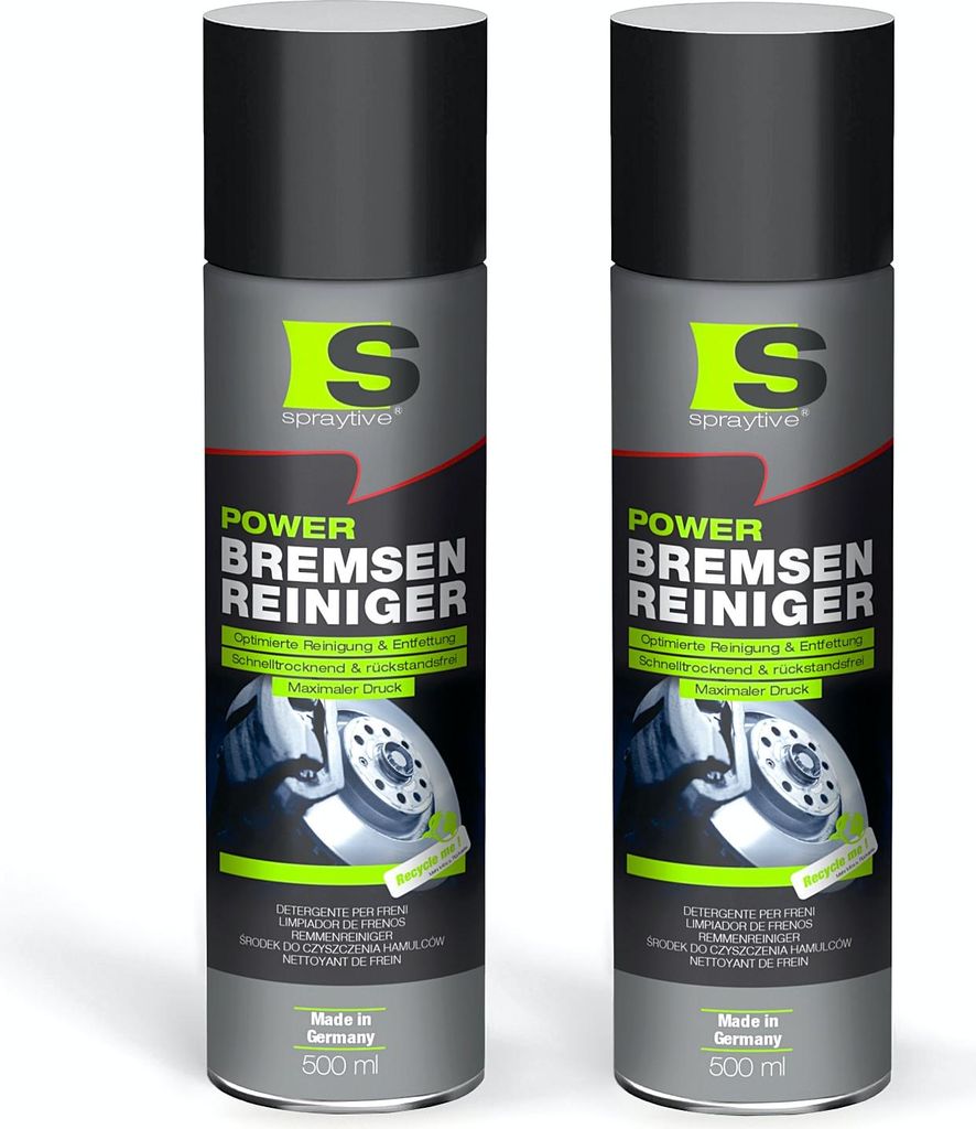 Spraytive 2x 500 ml Power Bremsenreiniger Spray – Produktbild 