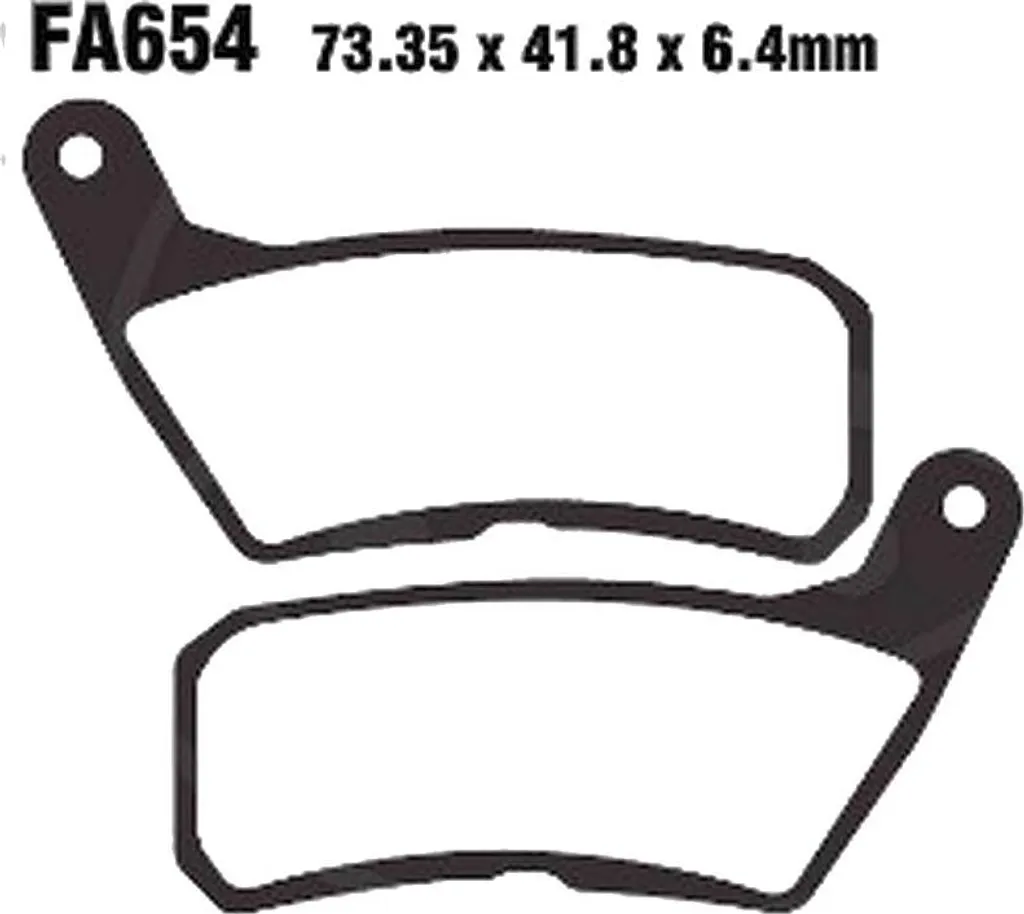 Plaquettes de frein avant Pamoto haute friction pour HM-Moto CRE 50 Six