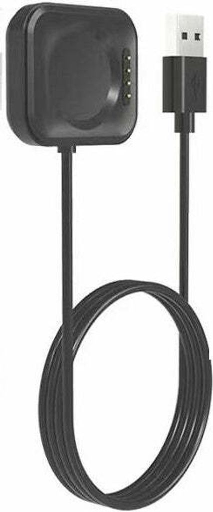 SYSTEM-S USB 2.0 Kabel 100 cm Ladekabel für Oppo Band 3 Pro 3 2 Smartwatch in Schwarz