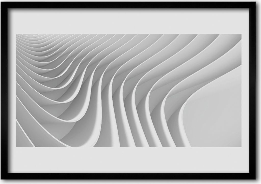 Bild 100x70 MDF-Rahmen Wandkunst Abstraction Graphics