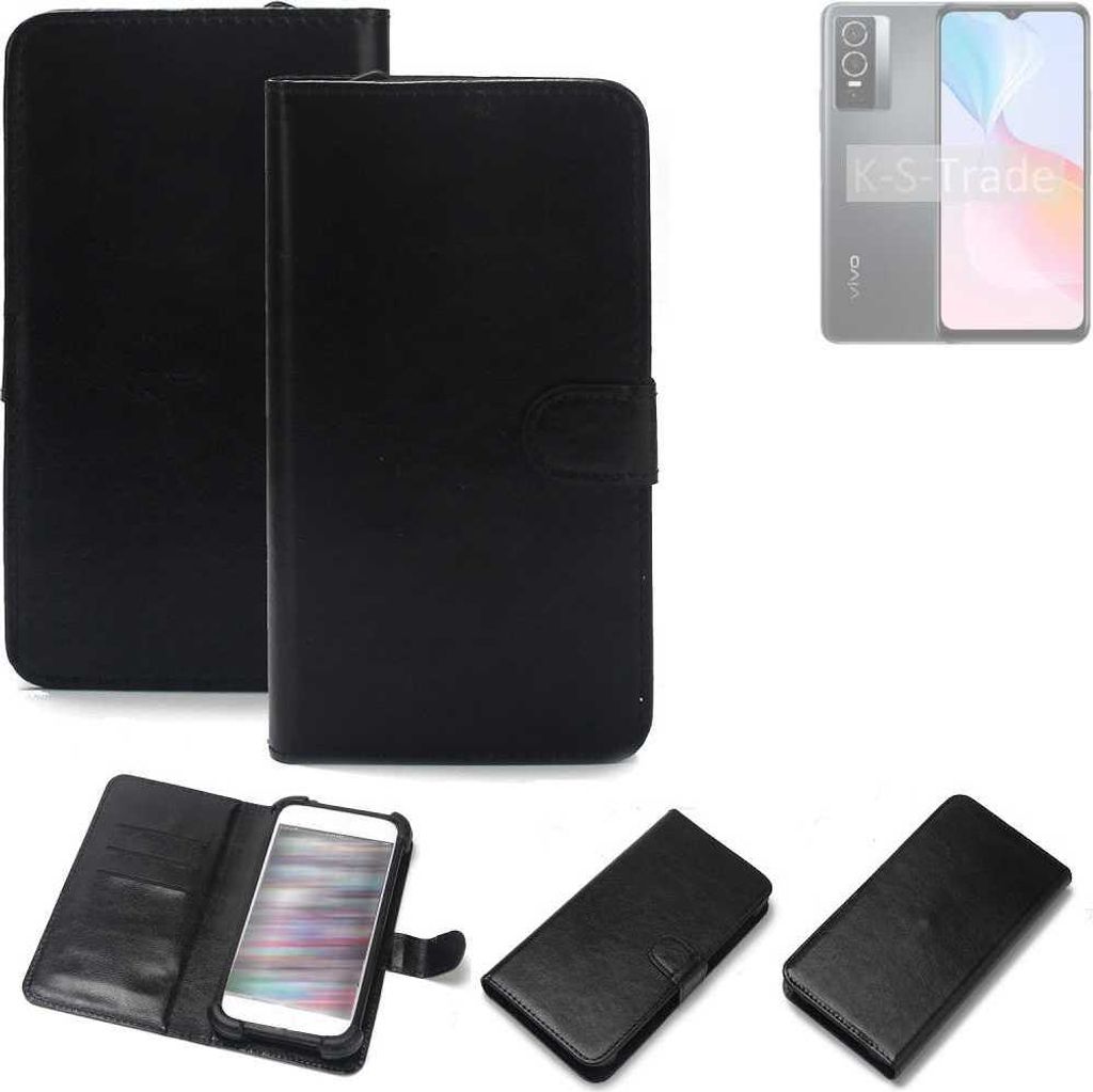 K-S-Trade Handyhülle Schutzhülle kompatibel mit Vivo Y76 5G Handy Schutz Hülle Handyhülle Bumper schwarz 1x