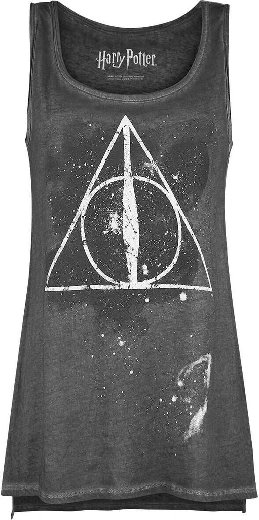 Harry Potter Top Damen Die Heiligtümer des Todes dunkelgrau M