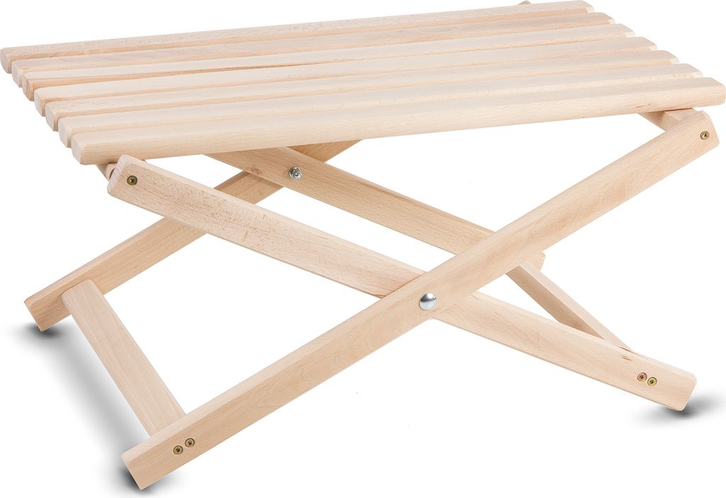 Couchtisch für Liegestühle aus hochwertigem Buchenholz
