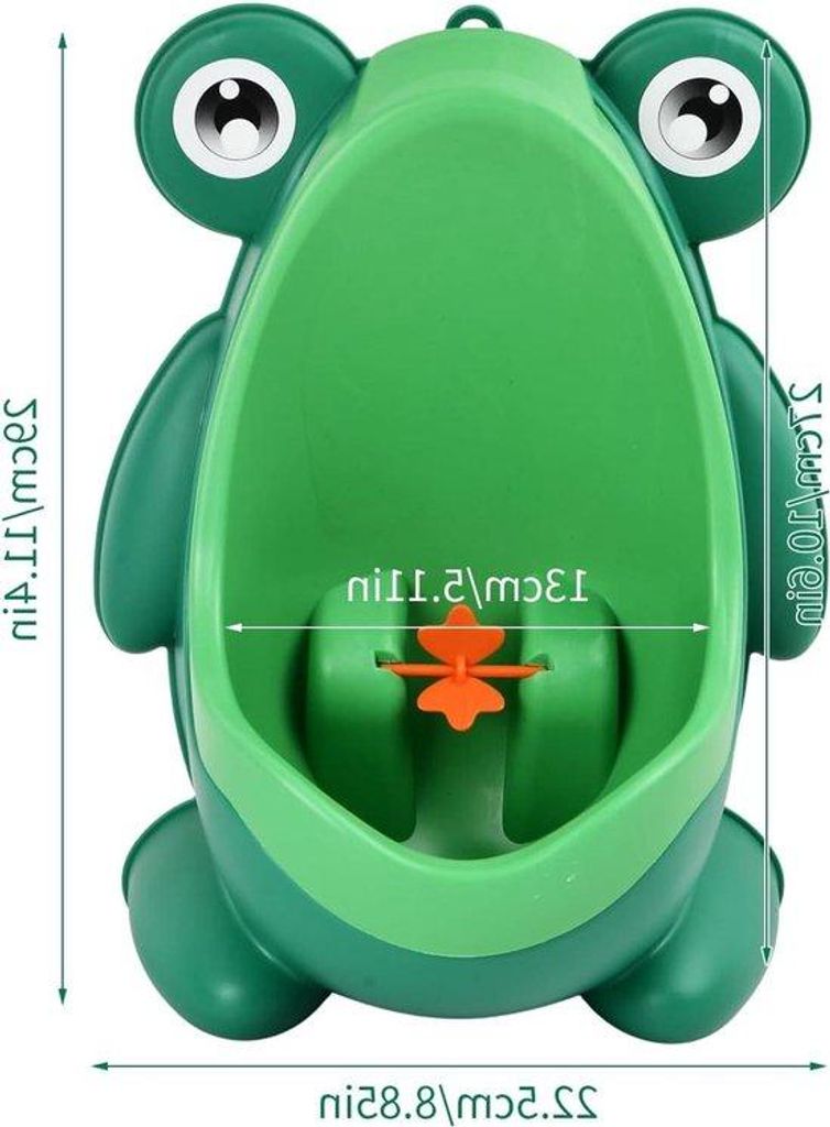 Kinderurinoir - staand urinoir - toilettraining - grün