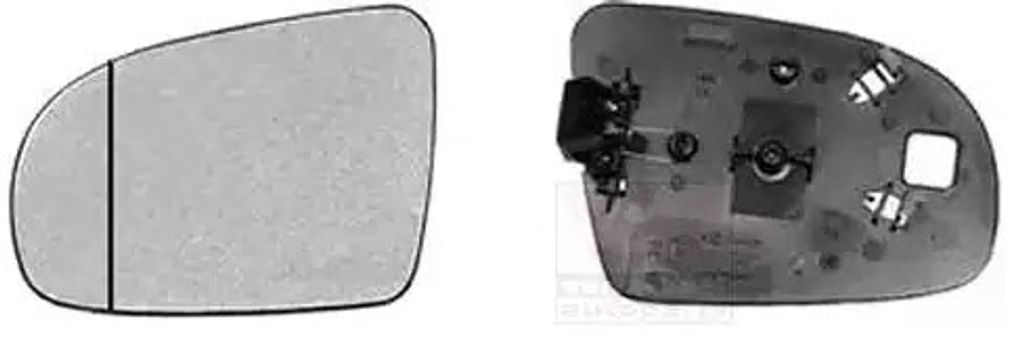 VAN WEZEL Spiegelglas Außenspiegel Links für OPEL Corsa B Schrägheck (S93) Asphärisch Unbeheizt 3776833