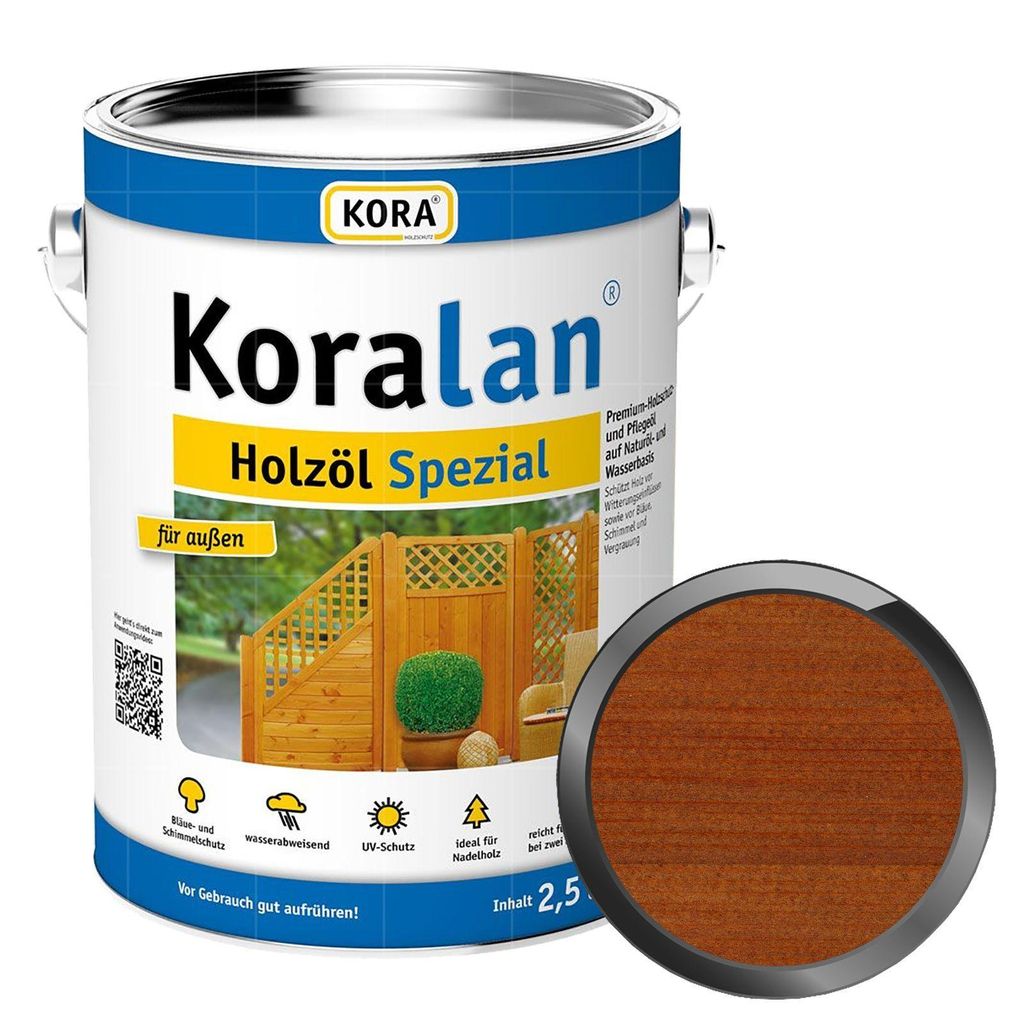 KORA Koralan Holzöl-Spezial 2.5 Liter Teak Produktbild 
