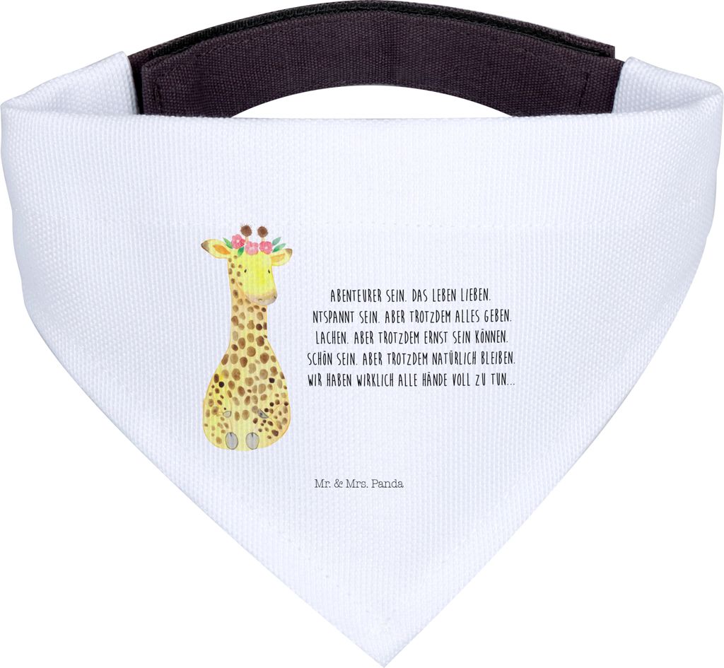 Mr. & Mrs. Panda Halstuch Giraffe Blumenkranz - Weiß - Produktbild 