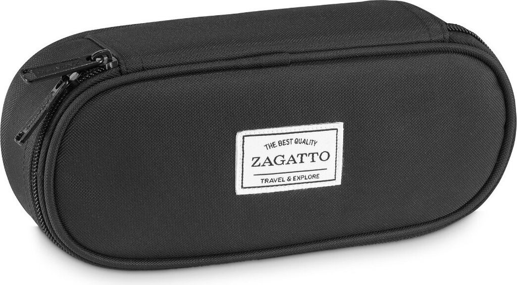 Zagatto ZG851 Schwarzes Federmäppchen mit einem Fach Federtasche