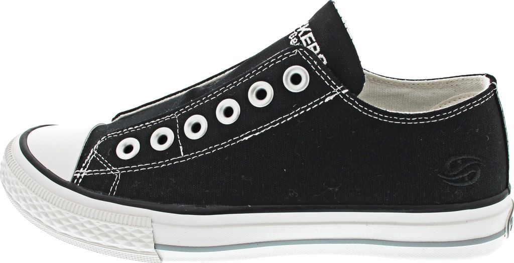 Dockers by Gerli Damen Canvas Sneaker Schwarz Image du produit 
