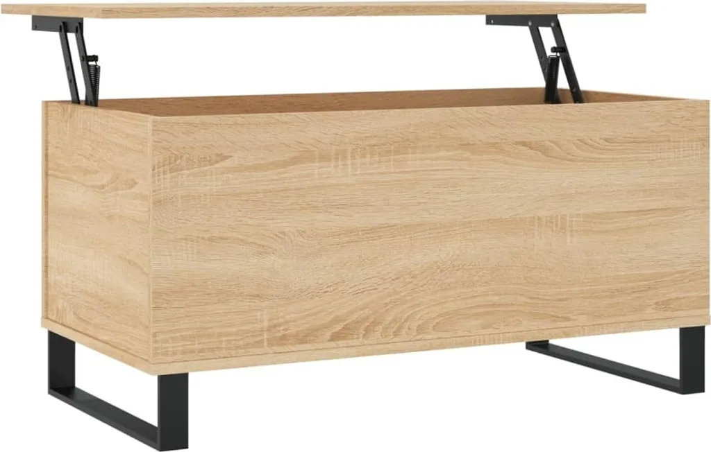 Tavolino in rovere Sonoma 90x44,5x45 cm Materiale a base di legno