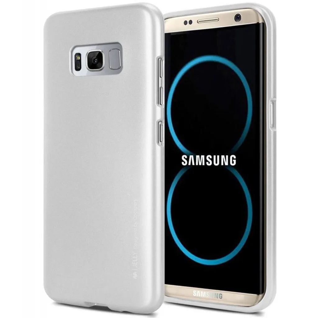 Coque Mercure I-Jelly pour Samsung Galaxy S8 Plus Argent Métallisé