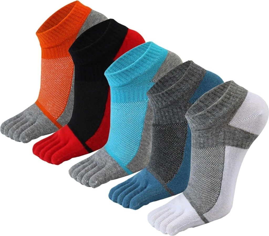 Zehensocken, Fünf-Finger-Socken aus Baumwolle Zum Laufen Produktbild 