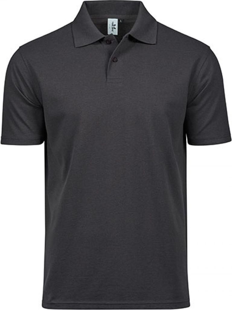 Tee Jays 1200 | Power Polo - Herren Poloshirt - Waschbar bis 60 °C - Farbe: Dark Grey (Solid) - Größe: 3XL