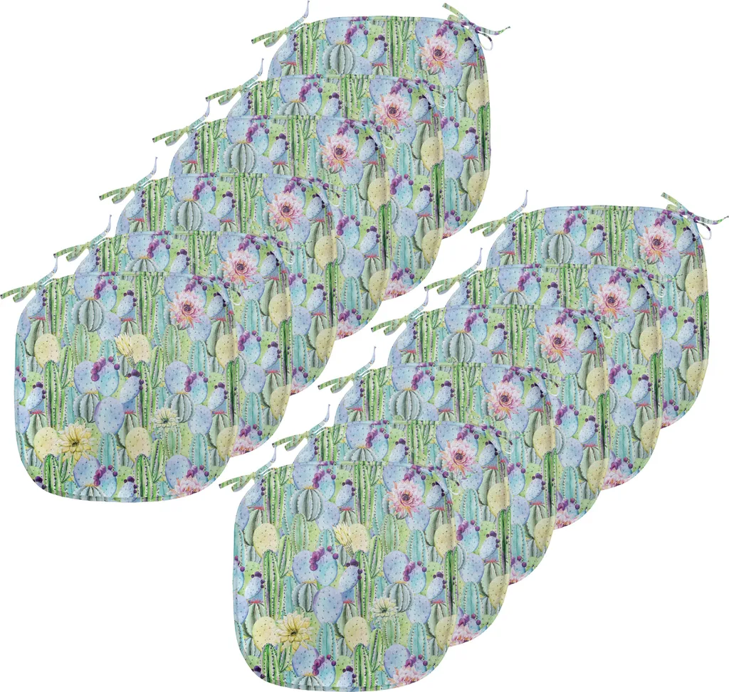 Collezione 12 Cuscini ABAKUHAUS Cactus Verde/Blu: Comfort e Design