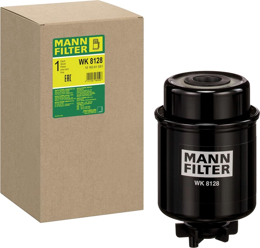 Kraftstofffilter MANN-FILTER WK 8128 für AGCO DT Series Anschraubfilter