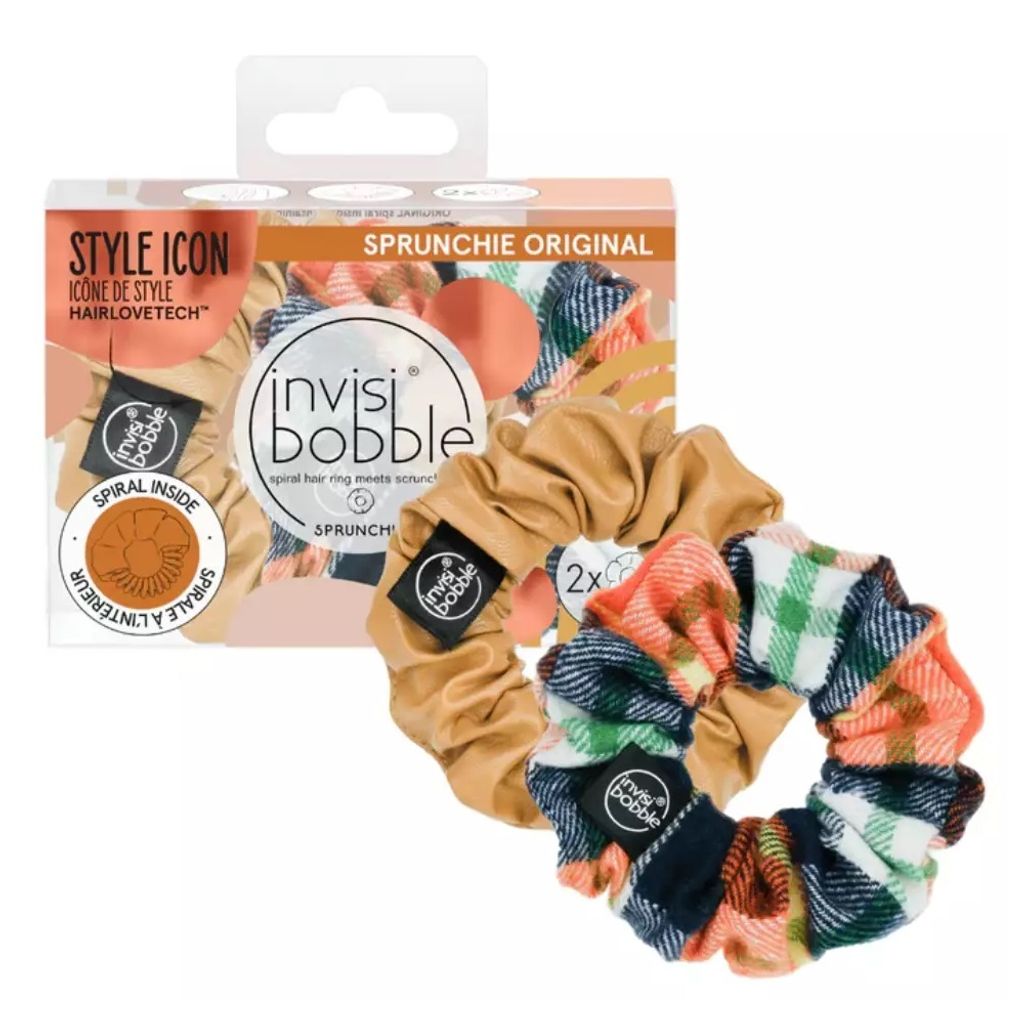 Invisibobble Sprunchie Gumki do włosów Fall In Love It's Sweater Time, 2 sztuki