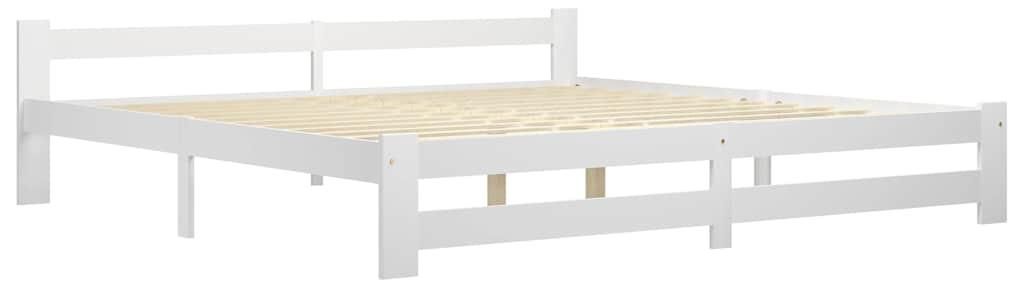 vidaXL Posteľ z masívu biela borovica 200x200 cm Obrázok produktu 