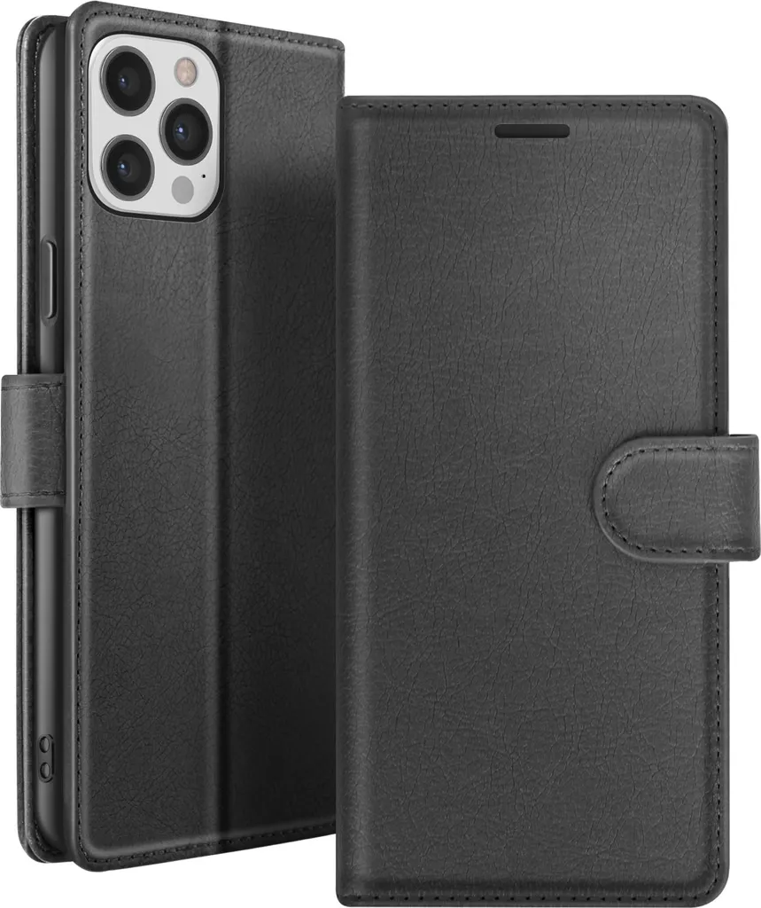 Zanaé Custodia Portafoglio Minimal per iPhone 12 Pro Max Nera