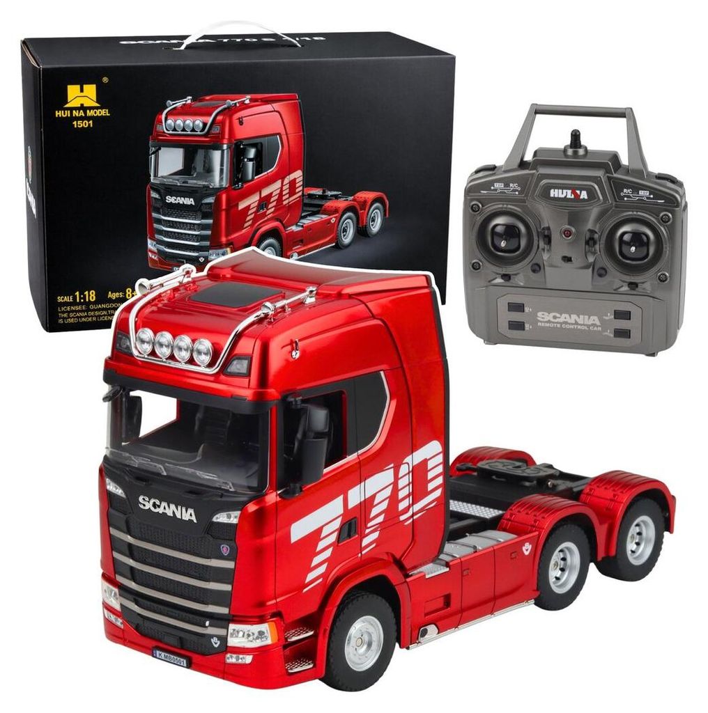 Scania Huina 1501 ferngesteuerter LKW, Rot, 1:18
