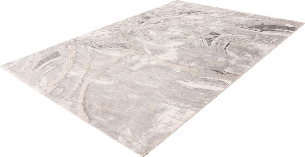 Pierre Cardin modernes Vloerkleed in marmerlook 80x150 cm, stilvolles graubeige Design für Wohnzimmer und Schlafzimmer