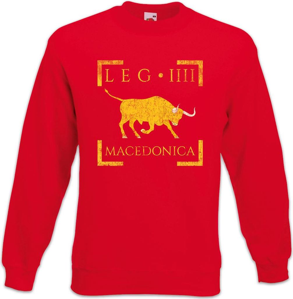 Urban Backwoods Legio IIII Macedonica, Sweatshirt, Farbe: Rot, Größe: M