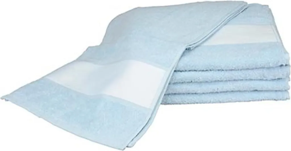 Asciugamano Palestra Azzurro 30x140 cm A&R AR083 | Cotone Premium